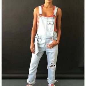 Hidden Jeans Light Wash Overalls The Dylan